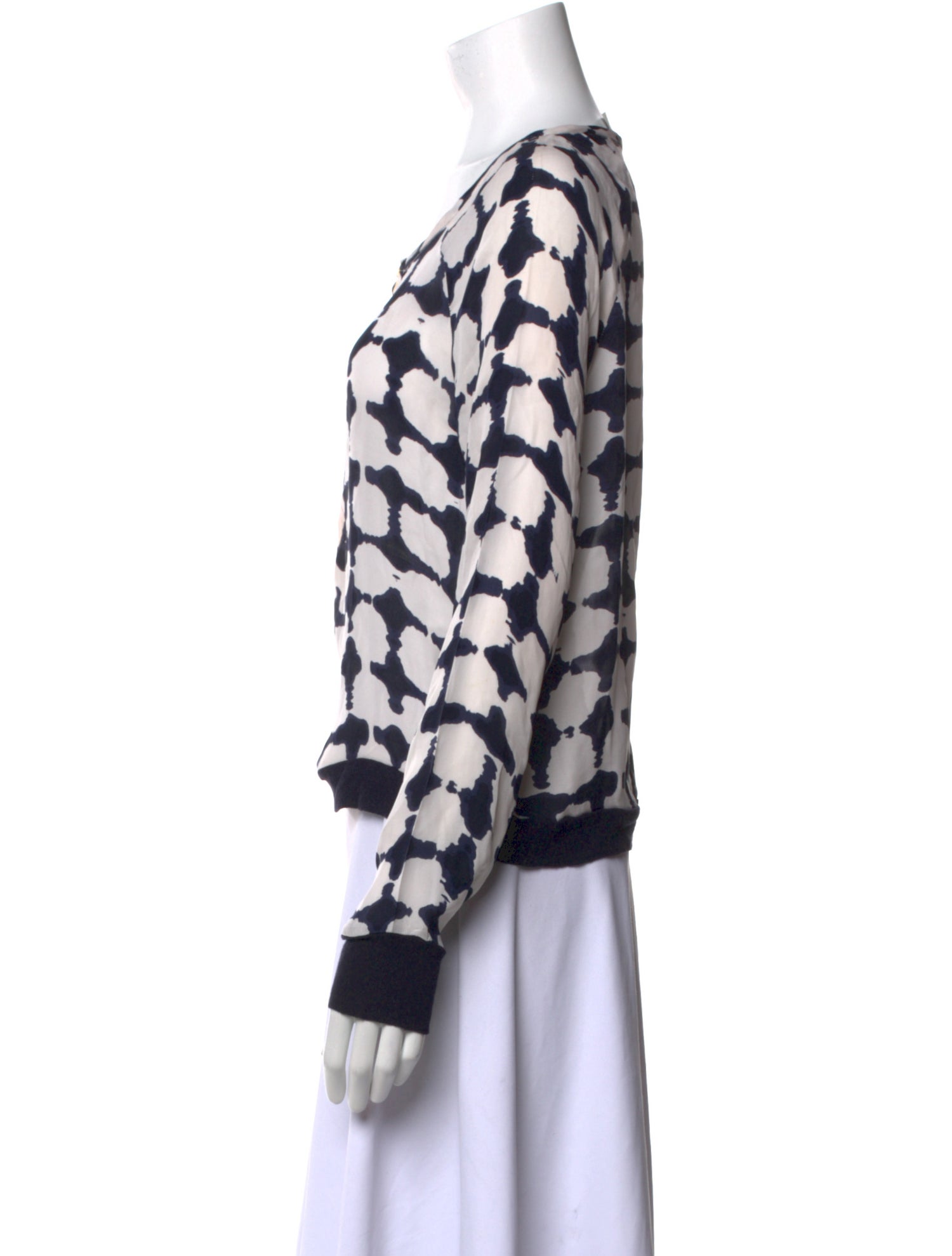 A.L.C. Silk Printed Sweatshirt